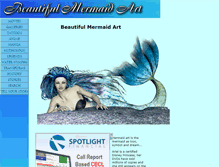 Tablet Screenshot of beautiful-mermaid-art.com